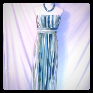 Strapless maxi dress in EUC!